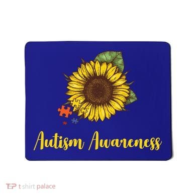 Autism Awareness Flower Puzzle Mousepad