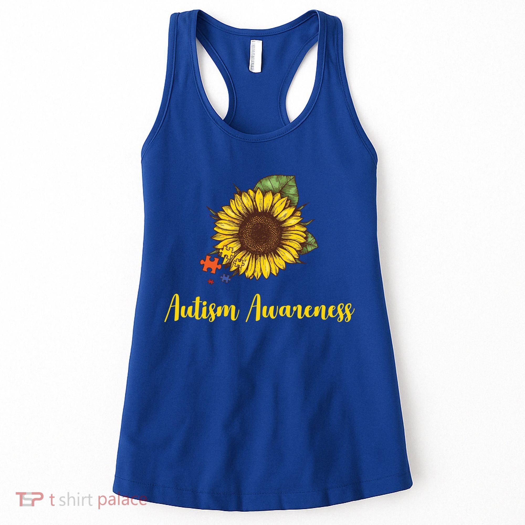 Autism Awareness Flower Puzzle Women's Tank Top