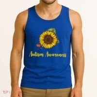 Autism Awareness Flower Puzzle Tank Top thumb 3