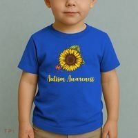 Autism Awareness Flower Puzzle Toddler T-Shirt thumb 2