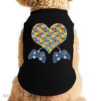 Autism Awareness Gamer Love  Doggie Tank thumb 0