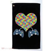 Autism Awareness Gamer Love  Golf Towel thumb 0