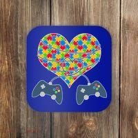 Autism Awareness Gamer Love  Coaster thumb 0