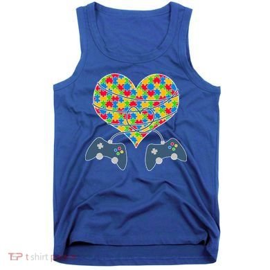 Autism Awareness Gamer Love  Tank Top