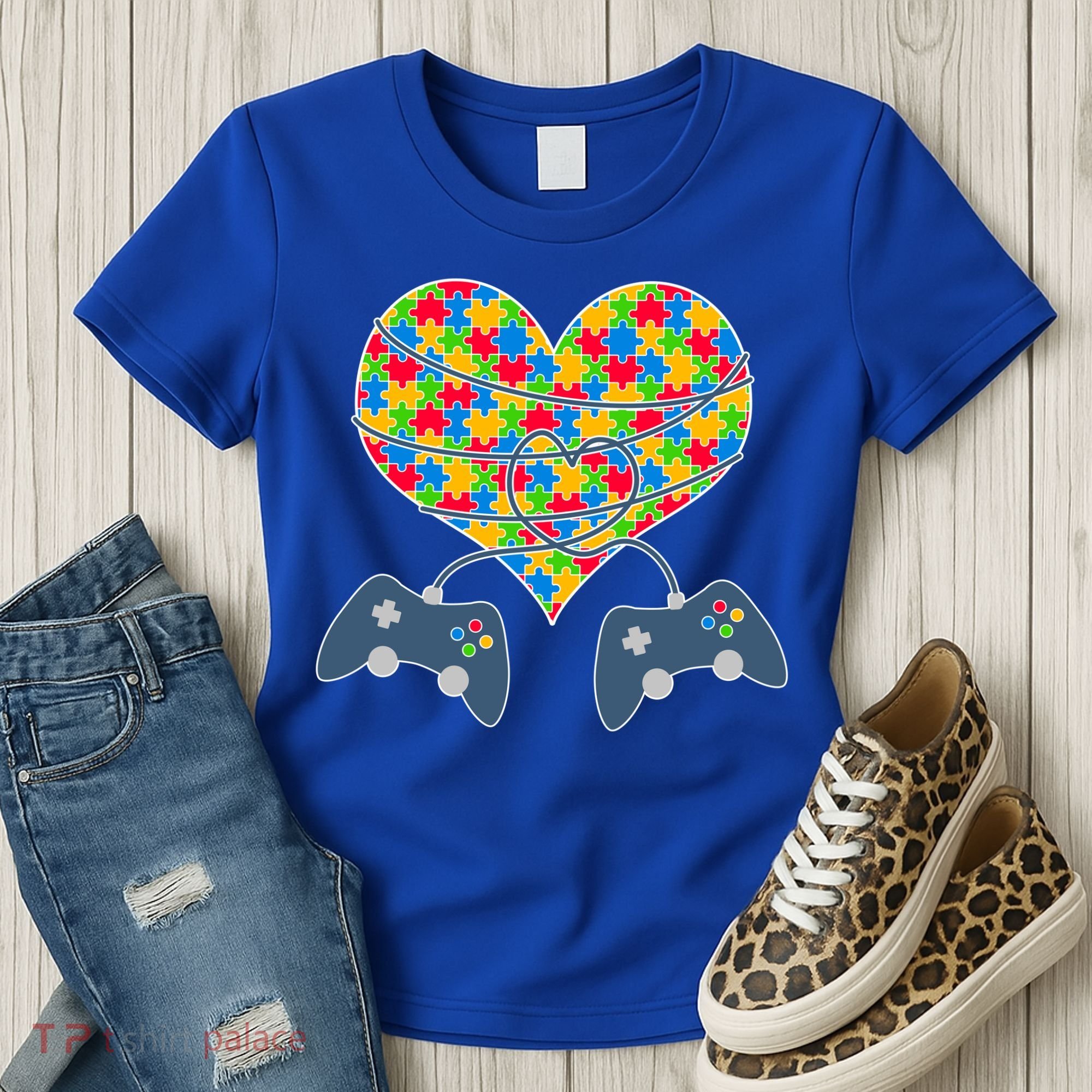 Autism Awareness Gamer Love  Women's T-Shirt