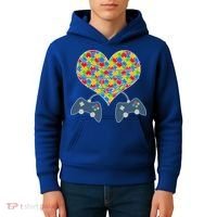 Autism Awareness Gamer Love  Kids Hoodie thumb 4