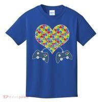 Autism Awareness Gamer Love  Kids T-Shirt thumb 0