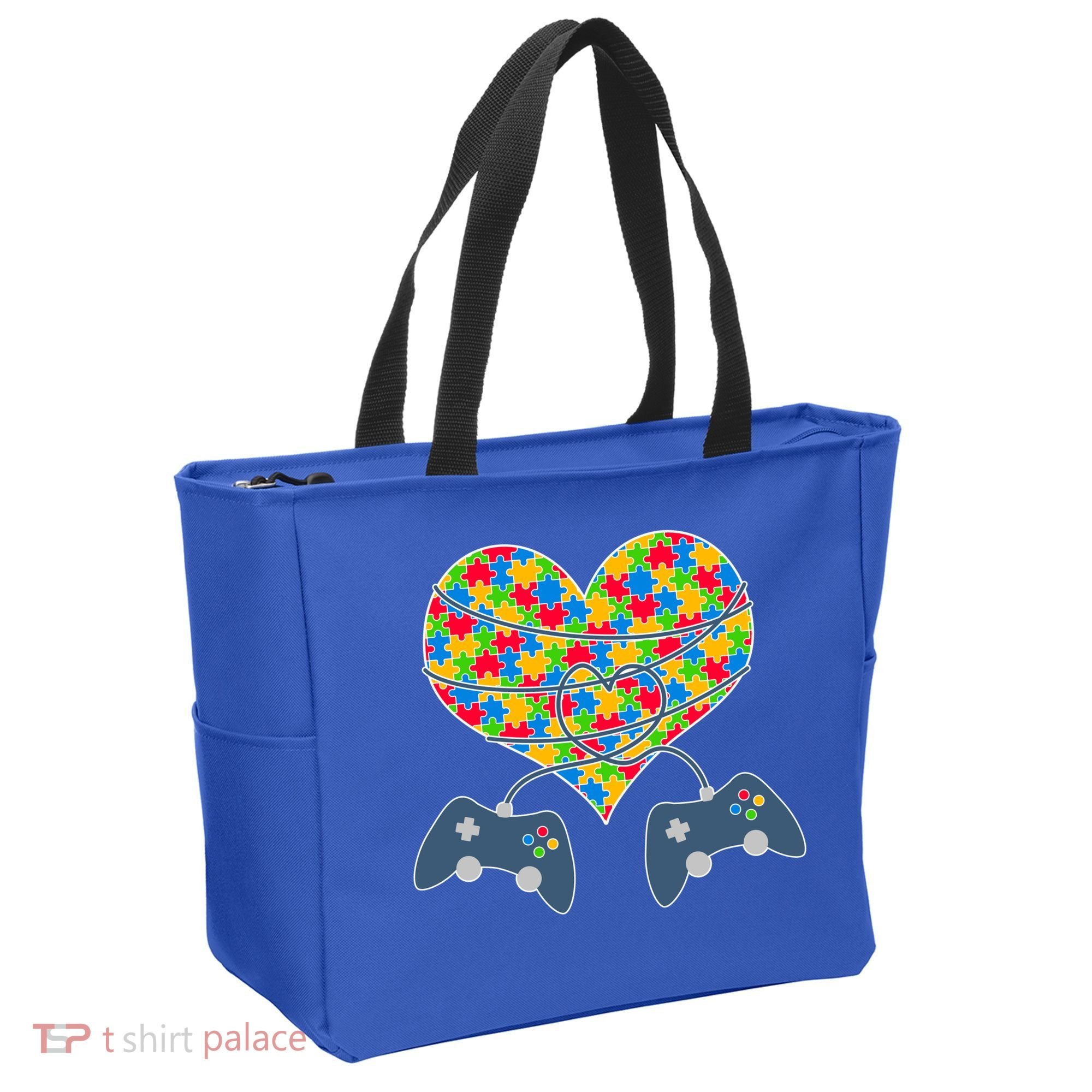 Autism Awareness Gamer Love  Tote Bag
