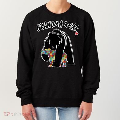 Autism Awareness Grandma Bear Women's Sweatshirt