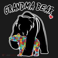Autism Awareness Grandma Bear Backpack thumb 2