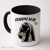 Autism Awareness Grandma Bear Coffee Mug thumb 0