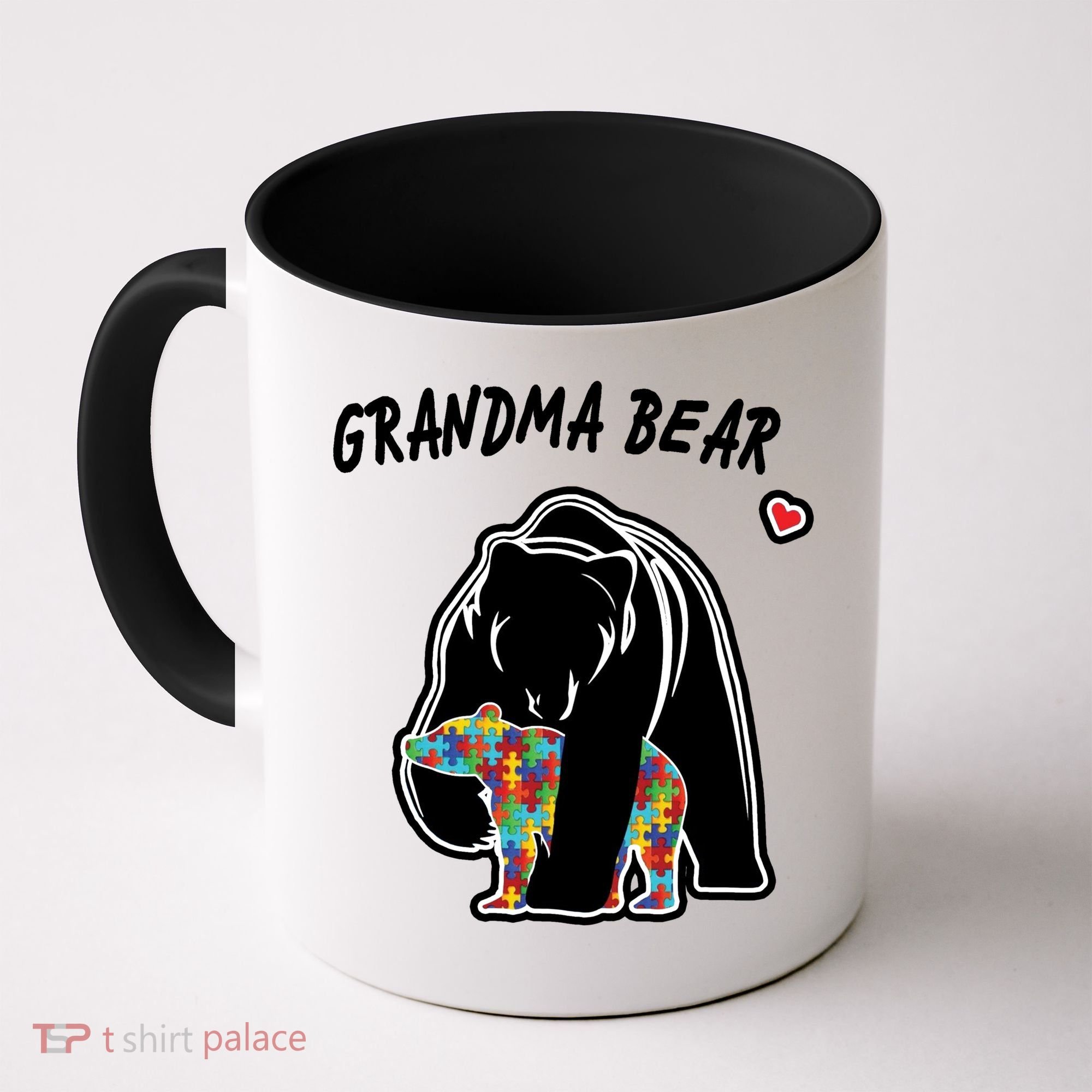 Autism Awareness Grandma Bear Coffee Mug
