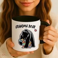 Autism Awareness Grandma Bear Coffee Mug thumb 3