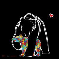Autism Awareness Grandma Bear Coffee Mug thumb 5