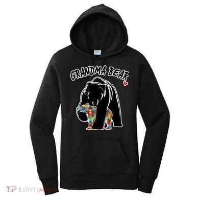 Autism Awareness Grandma Bear Women's Hoodie