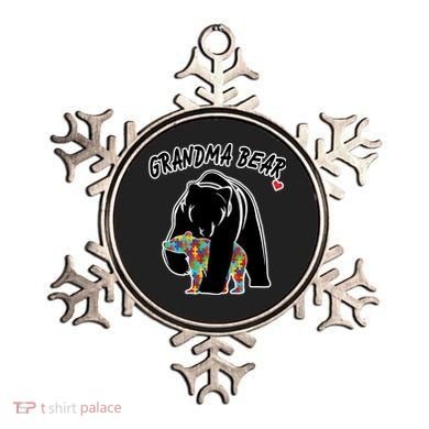 Autism Awareness Grandma Bear Ornament