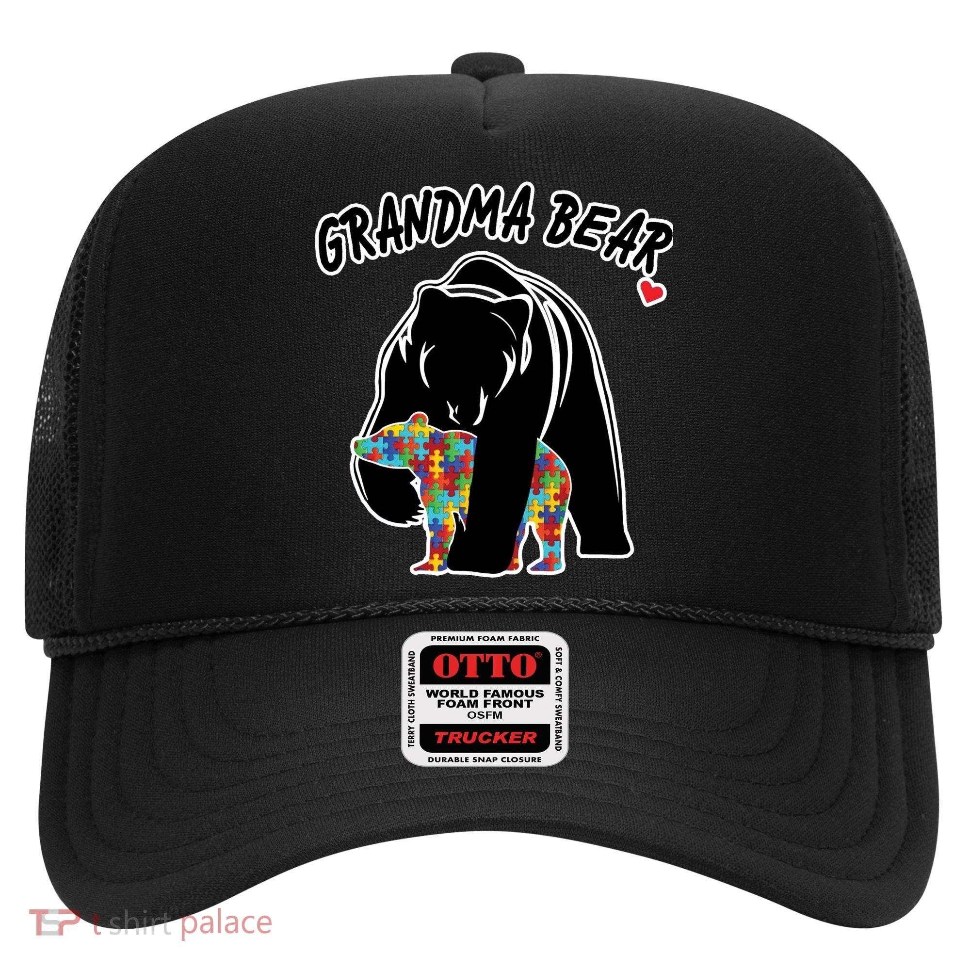 Autism Awareness Grandma Bear Hat