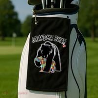 Autism Awareness Grandma Bear Golf Towel thumb 2
