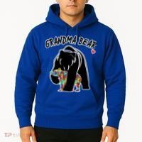 Autism Awareness Grandma Bear Hoodie thumb 2