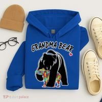 Autism Awareness Grandma Bear Hoodie thumb 4