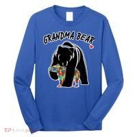 Autism Awareness Grandma Bear Long Sleeve Shirt thumb 0