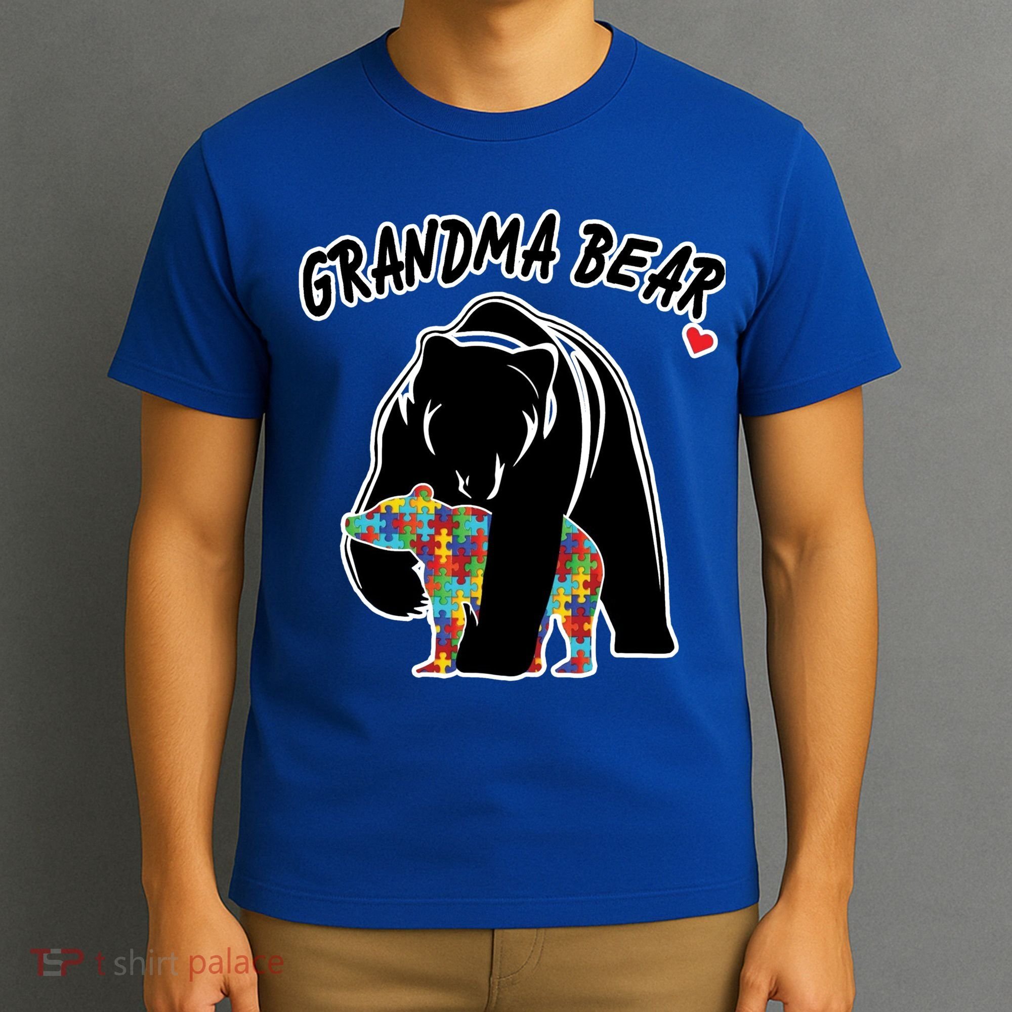 Autism Awareness Grandma Bear T-Shirt