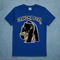 Autism Awareness Grandma Bear T-Shirt thumb 5