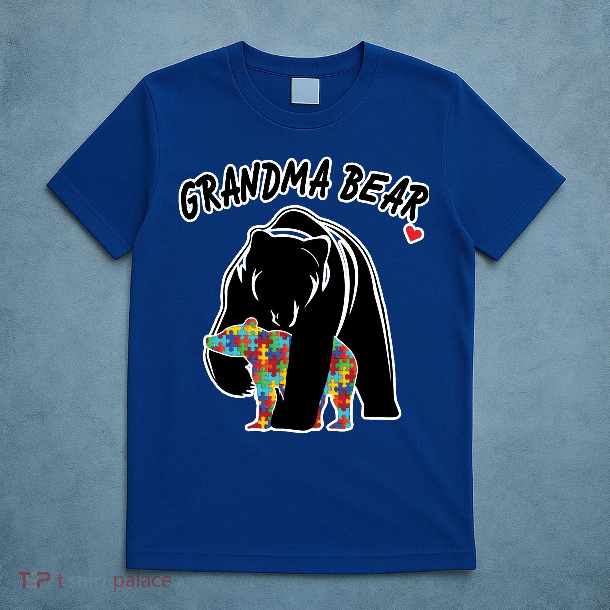 Autism Awareness Grandma Bear T-Shirt