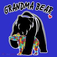 Autism Awareness Grandma Bear Coaster thumb 2