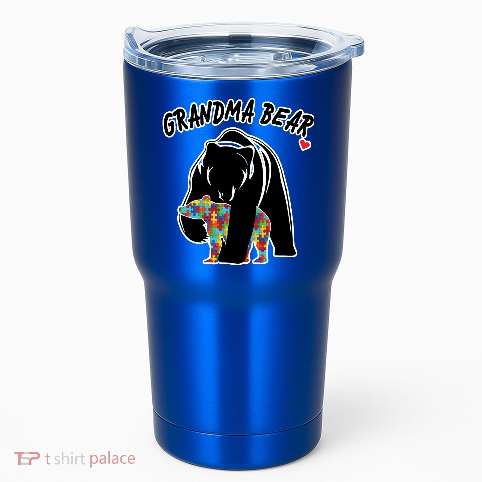 Autism Awareness Grandma Bear Tumbler