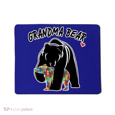Autism Awareness Grandma Bear Mousepad