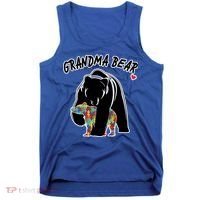 Autism Awareness Grandma Bear Tank Top thumb 0