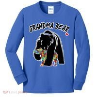 Autism Awareness Grandma Bear Kids Long Sleeve Shirt thumb 0