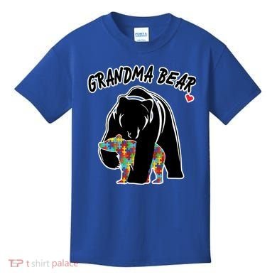 Autism Awareness Grandma Bear Kids T-Shirt