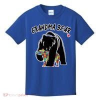 Autism Awareness Grandma Bear Kids T-Shirt thumb 0