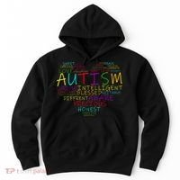 Autism Awareness Heart Words Of Love Hoodie thumb 0