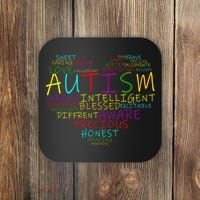 Autism Awareness Heart Words Of Love Coaster thumb 0