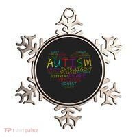 Autism Awareness Heart Words Of Love Ornament thumb 0
