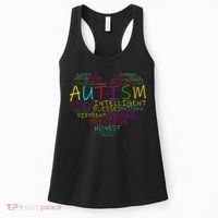 Autism Awareness Heart Words Of Love Women's Tank Top thumb 0
