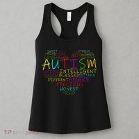 Autism Awareness Heart Words Of Love Women's Tank Top thumb 3