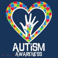 Autism Awareness Holding Hands Heart Puzzle Mousepad thumb 1