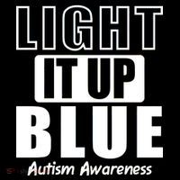 Autism Awareness Light It Up Blue Text Logo Doggie Tank thumb 4