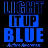 Autism Awareness Light It Up Blue Text Logo Coffee Mug thumb 5