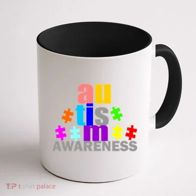 Autism Awareness Logo Coffee Mug back