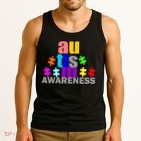 Autism Awareness Logo Tank Top thumb 3