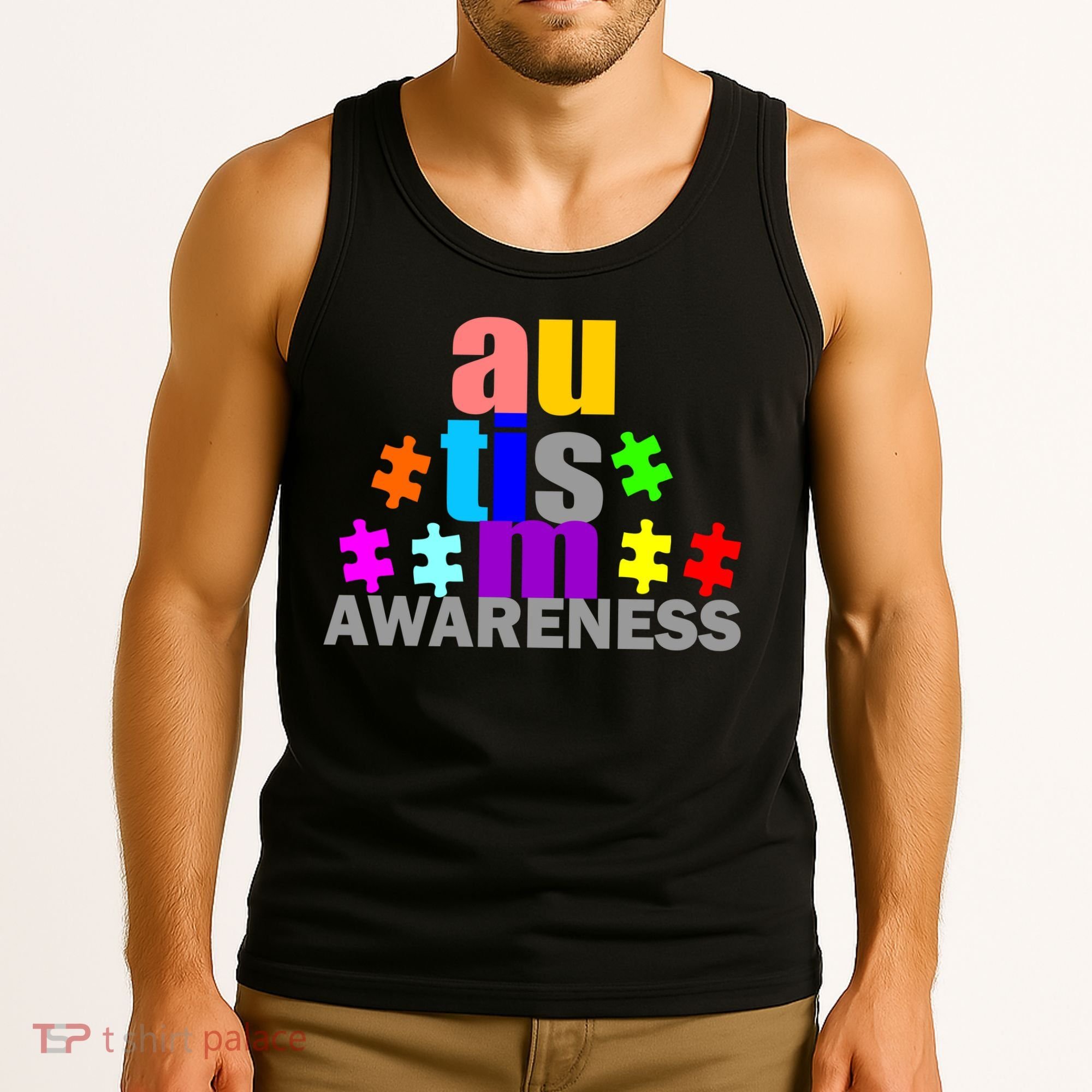 Autism Awareness Logo Tank Top