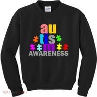 Autism Awareness Logo Kids Sweatshirt thumb 0