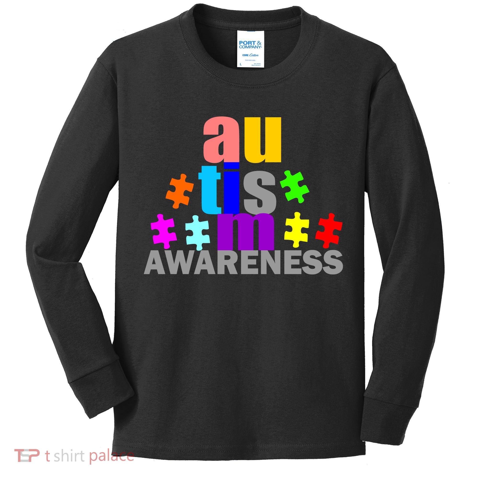 Autism Awareness Logo Kids Long Sleeve Shirt