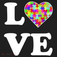 Autism Awareness Love Heart Puzzle Pieces Beanie thumb 2