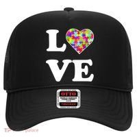 Autism Awareness Love Heart Puzzle Pieces Hat thumb 0